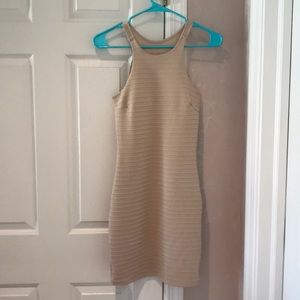 NUDE BODYCON DRESS